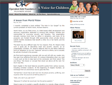 Tablet Screenshot of blog.operationkids.org